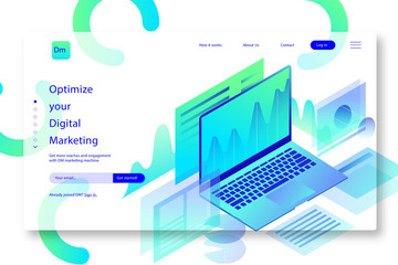 Creative web page template