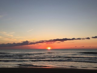 日本海の夕陽