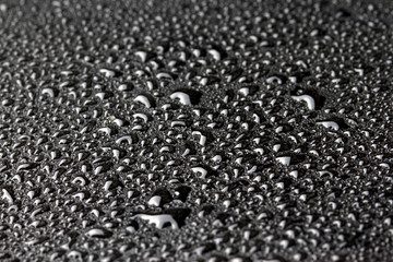 Drops of water on the surface of the skin, waterproof