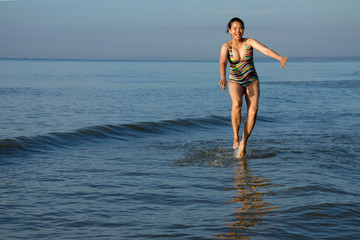 Big girl with jump