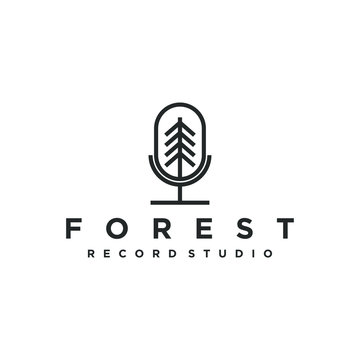 The Forest record logo design