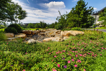 Obraz premium Traditional Chinese City Garden Park.