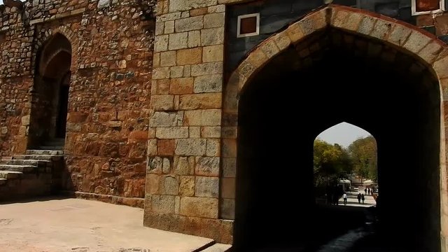 Purana Qila (Old Fort) is one of the oldest forts in Delhi. The site has been continuously inhabited for 2,500 years and remains dating from the pre-Mauryan period have been found. 