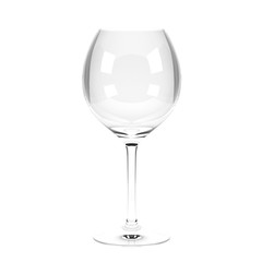 Wine glass. 3d rendering illustration isolated