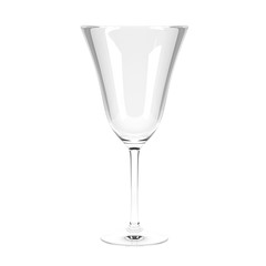 Wine glass. 3d rendering illustration isolated