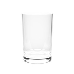 Water glass. 3d rendering illustration isolated