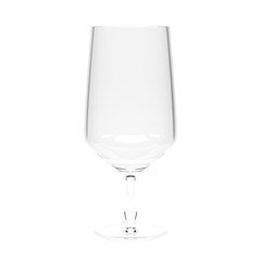 Water glass. 3d rendering illustration isolated
