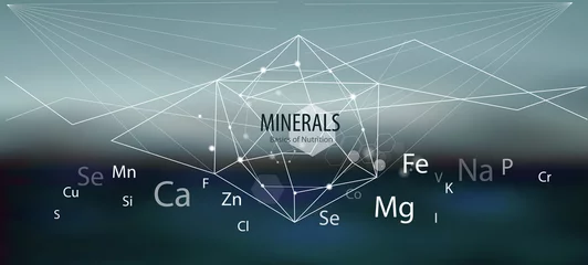 Poster Minerals / The future is science. © alfaolga