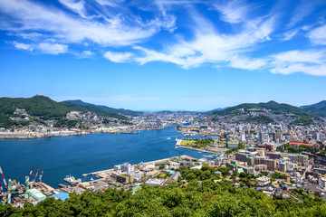 Naklejka na ściany i meble 長崎港の風景