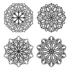 mandala vector logo icon illustration