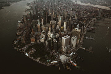 New York city from helicopter tour