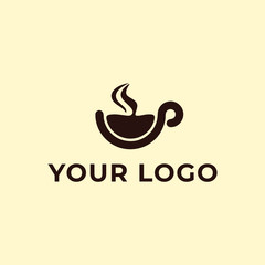  coffee cup logo template suitable for cafe shop