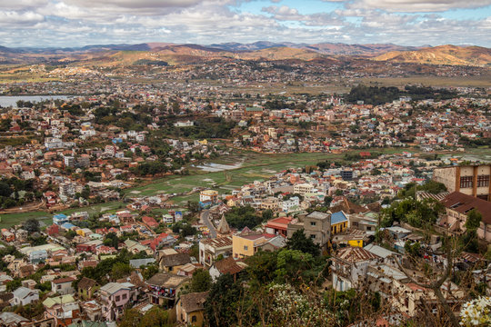 Vue panoremique d'Antananarivo &agrave; Madagascar