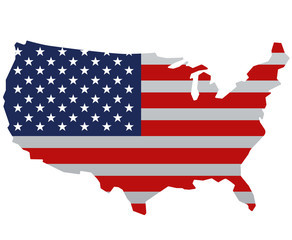 american flag map