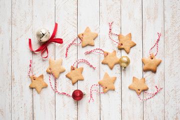 Christmas star shaped cookies