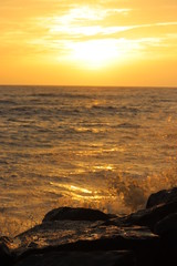 Obraz premium sunset on the beach