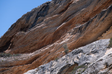 Fototapeta na wymiar Rock formations in Patrimonio, Corsica