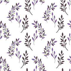 Naklejka premium Texture with flowers and plants. Floral ornament. Original flowers pattern.