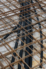 Obraz premium Zulage Eisen und Körbe für Neubau