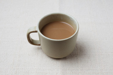 ホット ミルク コーヒー カフェ ラテ テーブルクロス