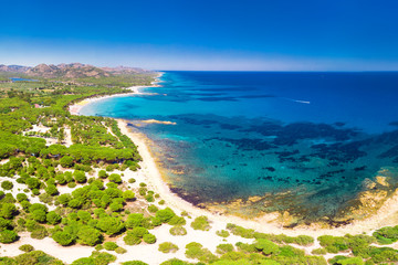 Cala Liberotto and Cala Ginepro beach on Sardinia island, Italy