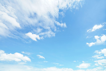 Blue sky clouds blurred during morning open view out windows beautiful summer spring and peaceful nature background.