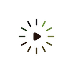 Obraz premium loading illustration icon logo design template