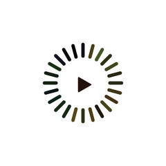 loading illustration icon logo design template