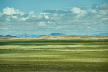 Fototapeta premium Mountain plateau in the area Zavkhan River