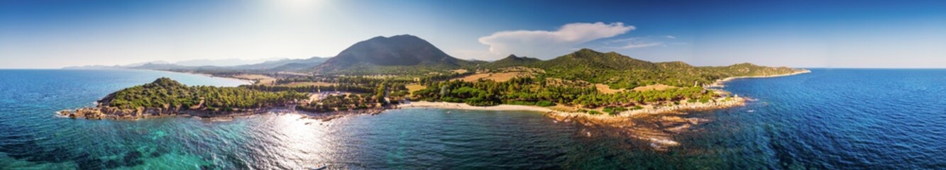 Fototapeta na wymiar Porto Pirastu beach near Costa Rei on Sardinia island, Italy