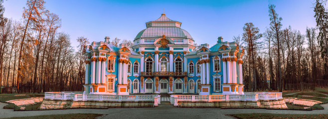 The Hermitage - a baroque pavilion in the Catherine Park in Tsarskoe Selo (Pushkin), St. Petersburg