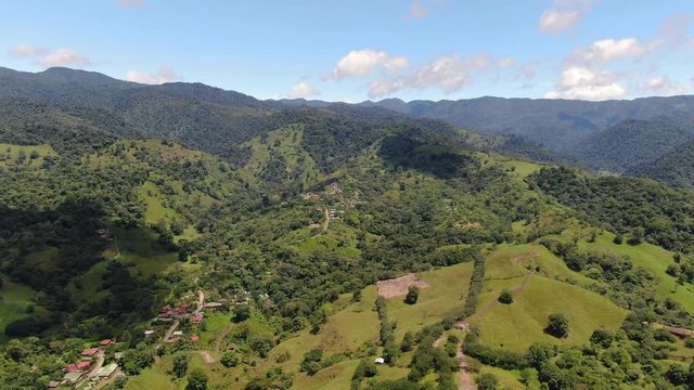 Arenal national park, Aerial view of Costa Rica wilderness 4k