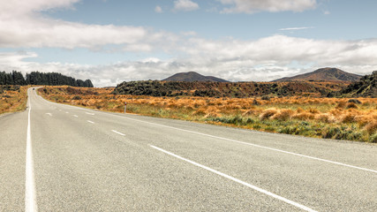 road to horizon New Zealand south island