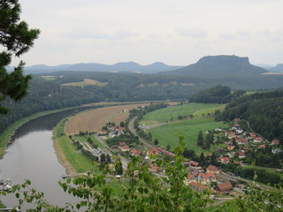 River Elbe Elbe Sandstone Mountains