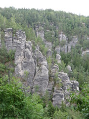 rocks in mountains Elbe Sandstone Mountains
