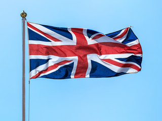 The flags of the Great Britain Union Jack.