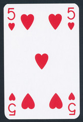 Playing poker cards isolated on black background - high quality XXL