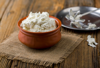 Homemade white butter