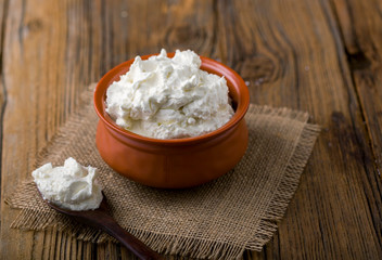 Homemade white butter