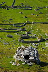 Pueblo de St. Kilda. Village Bay. Isla St. Kilda. Outer Hebrides. Scotland, UK