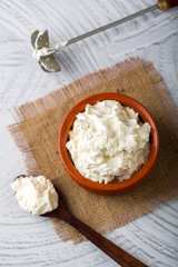 Homemade white butter