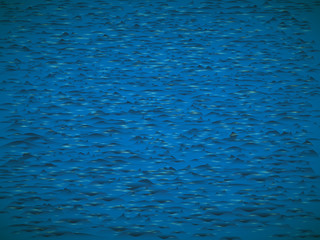 The surface of the sea covered with small waves. Vector illustration of the sea space.