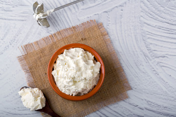 Homemade white butter