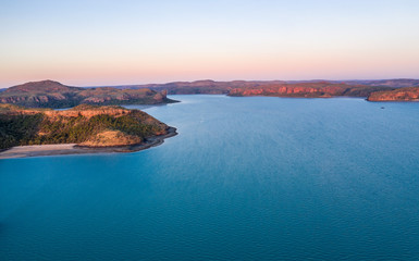 Aerial view Hunter River and Prince Frederick Harbour