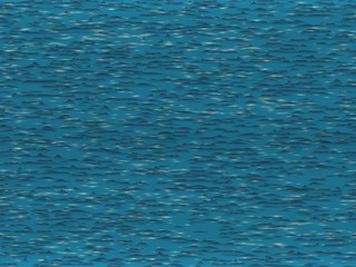 The surface of the ocean with a bird's-eye view. Sea waves at dawn. Seamless pattern.