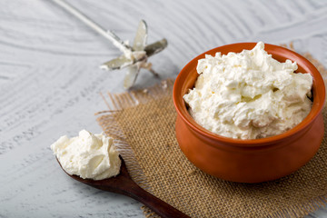 Homemade white butter