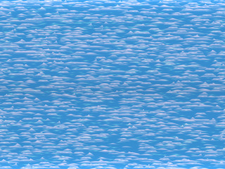 Top view of clouds or the foam surface of the sea. Seamless pattern.
