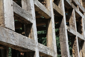 Stabwerk eines Fachwerkhauses