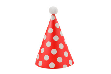 Birthday cap isolated on white background.