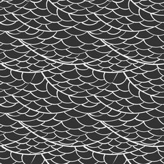 Abstract seamless background. Stylized night sea waves. Rough abrasive surface.